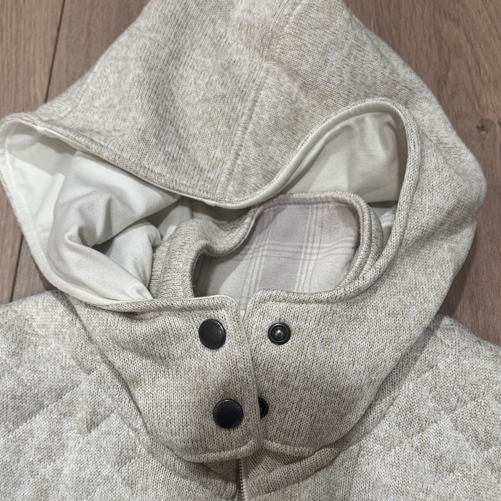 Eddie Bauer Light Grey/Beige Jacket Size Medium - Picture 5 of 8